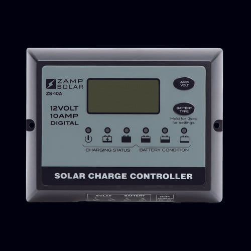 Zamp Solar 10-Amp All Weather - Digital Display - 5-Stage Smart Controller ZS-10AW
