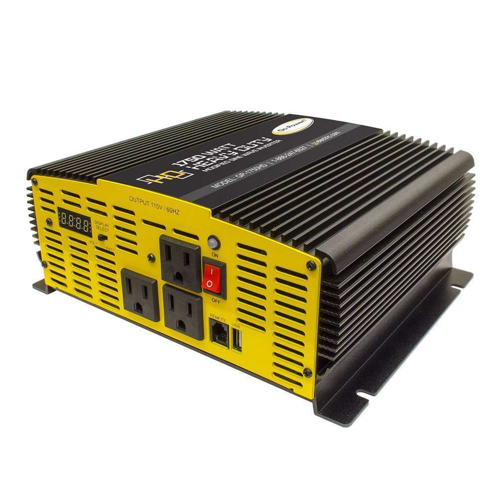 Go Power! GP-1750HD: 1750 WATT MODIFIED SINE WAVE INVERTER 12V