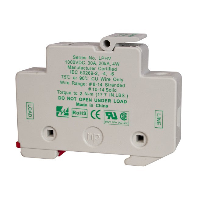 DIN Rail 1000VDC Fuse & Holder