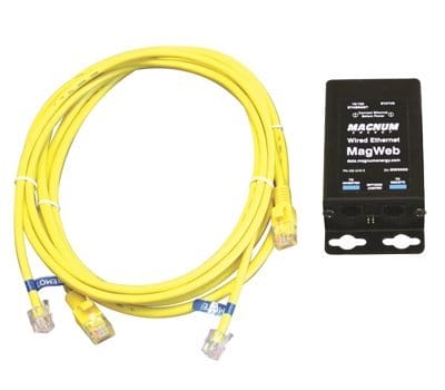 Magnum MagWeb MFG# ME-MW-E, Ethernet based, Internet monitoring of inverter, battery monitor and automatic generator start module
