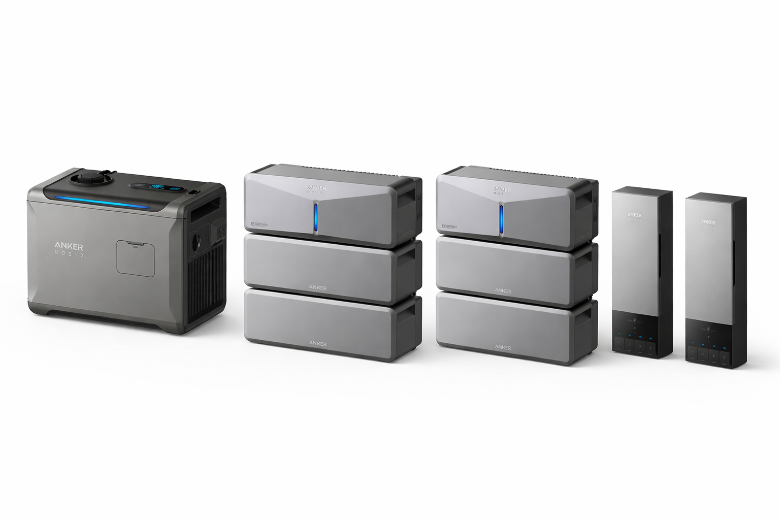 Anker SOLIX E10 Power Dock Bundle | 6kWh–36kWh LiFePO4 | Auto Transfer Switch | Whole Home Backup Solution with Optional Smart Generator