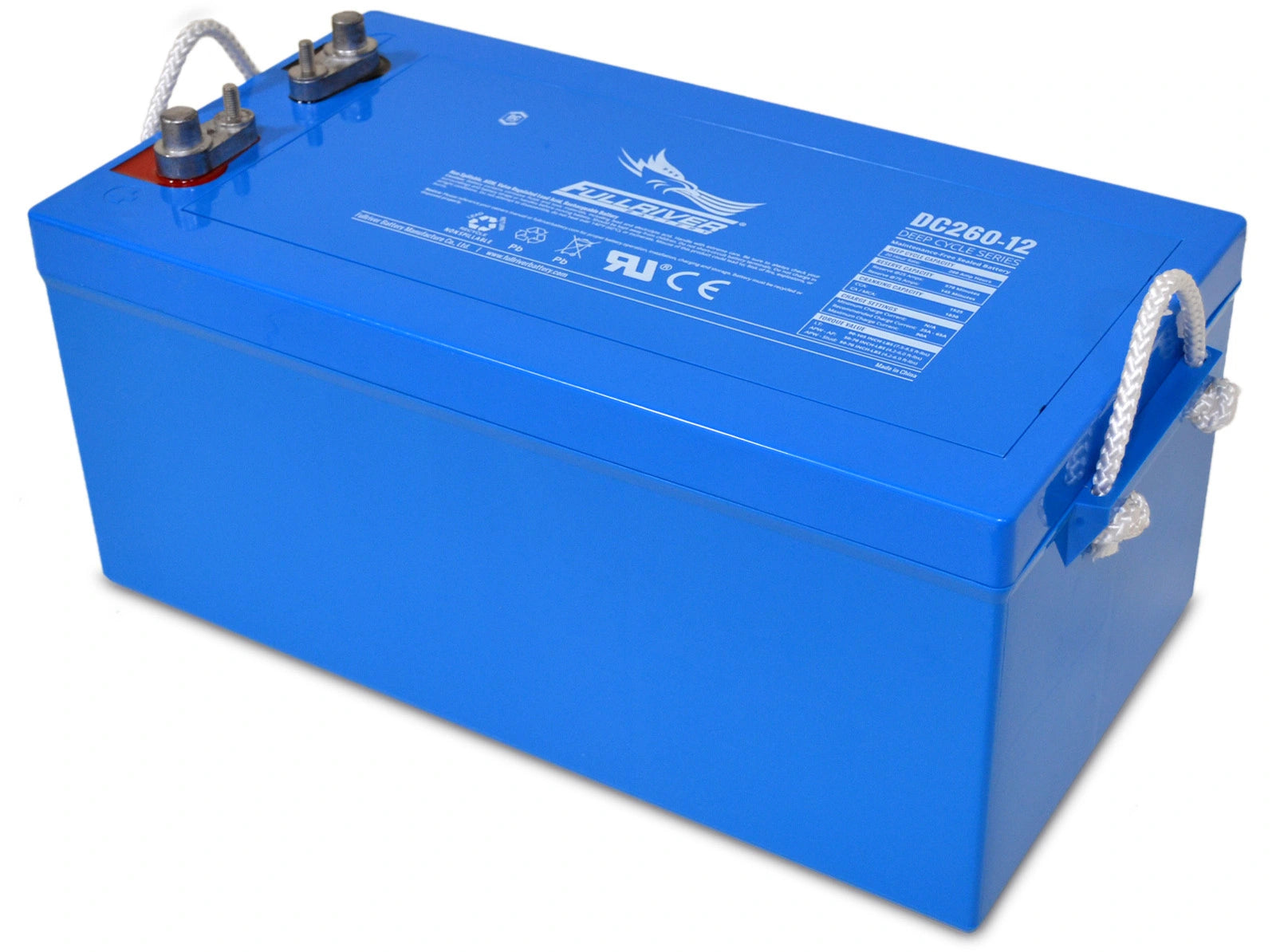 Fullriver Sealed AGM Battery, 12V 260 Ah Group 8D, DC260-12