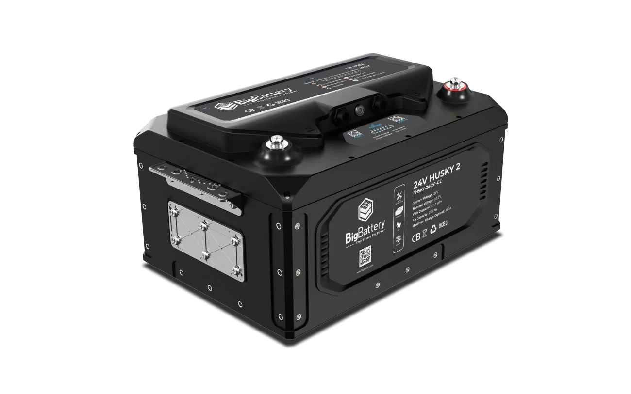 BigBattery Husky 2 - 24v 5.12kWh 200Ah LifePO4 Battery