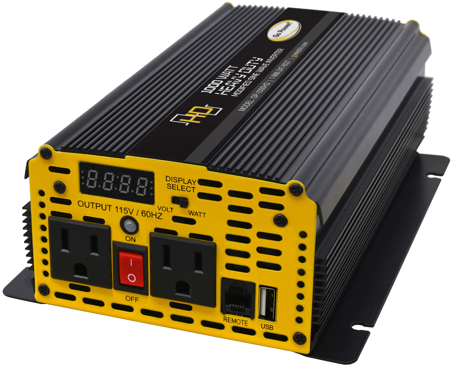 Go Power! GP-1000HD: 1000 WATT MODIFIED SINE WAVE INVERTER 12V