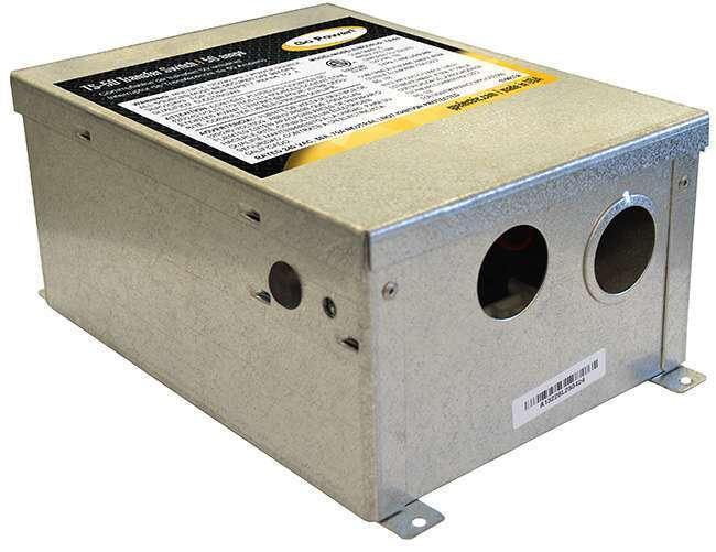 TS-50M: 50 AMP TRANSFER SWITCH - METAL ENCLOSURE