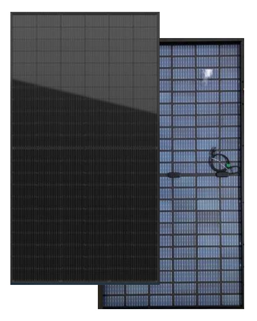 35x HT-SAAE 405W Solar Panel | Bifacial Black Frame HT66-166M