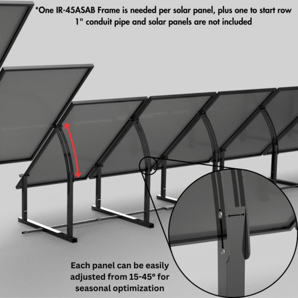 IntegraRack IR-45ASAB BallastRack Seasonably Adjustable Solar Module Mount