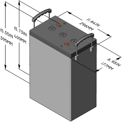 Sun Xtender PVX-4050HT AGM Deep Cycle Solar Battery 405 AH (24hr) - Concorde