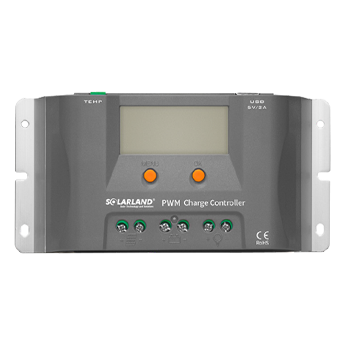 SLD Tech (Solarland) 12/24v PWM Solar Charge Controller w/ 2x USB Interfaces