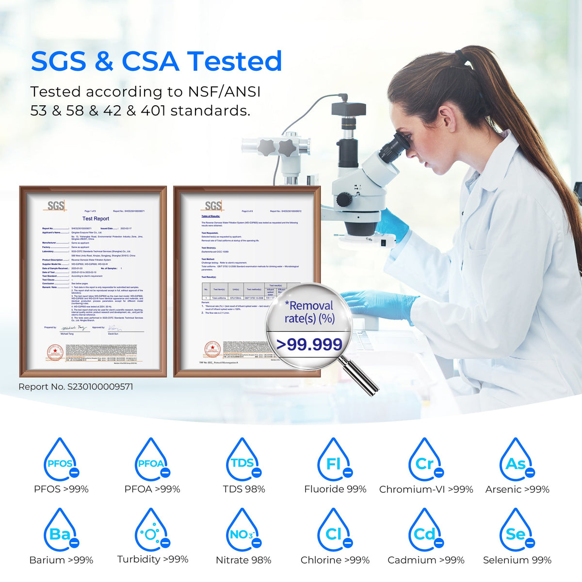 800 GPD Tankless Reverse Osmosis System - Waterdrop G3P800