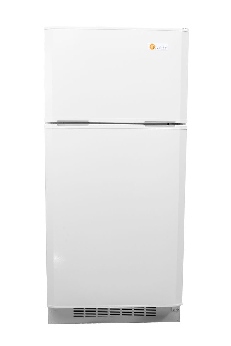 SunStar 16 Cubic Foot Upright AC/DC Solar Fridge Freezer Combo - ST-16RF
