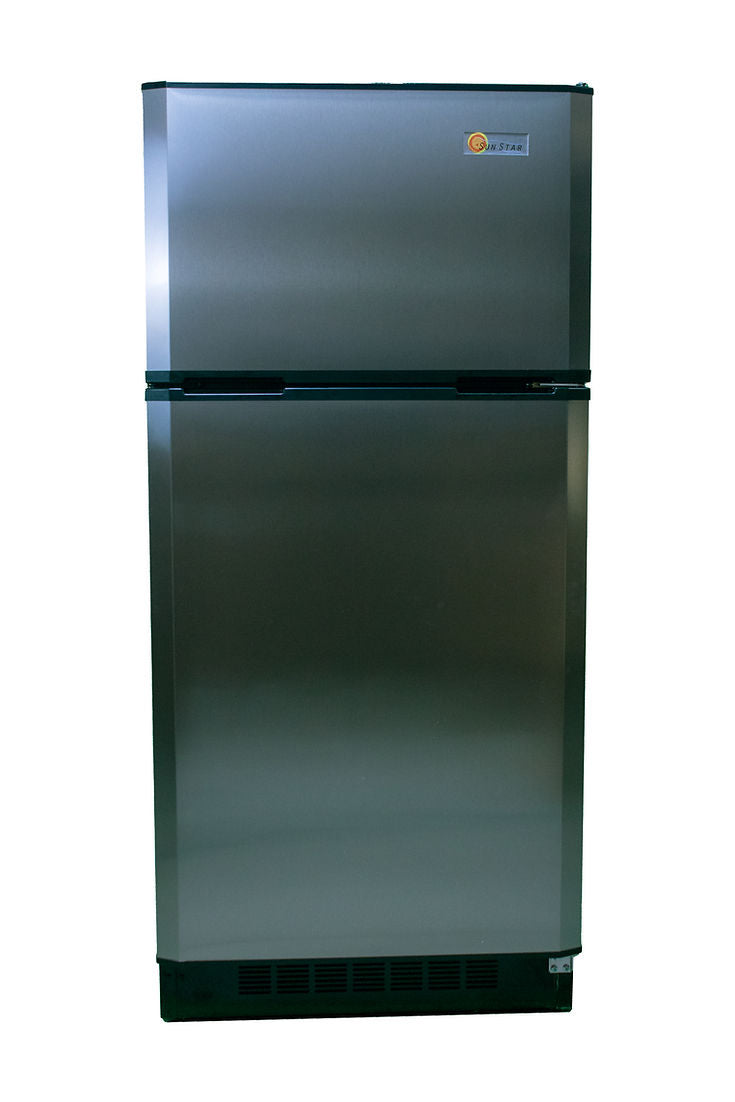 SunStar 16 Cubic Foot Upright AC/DC Solar Fridge Freezer Combo - ST-16RF