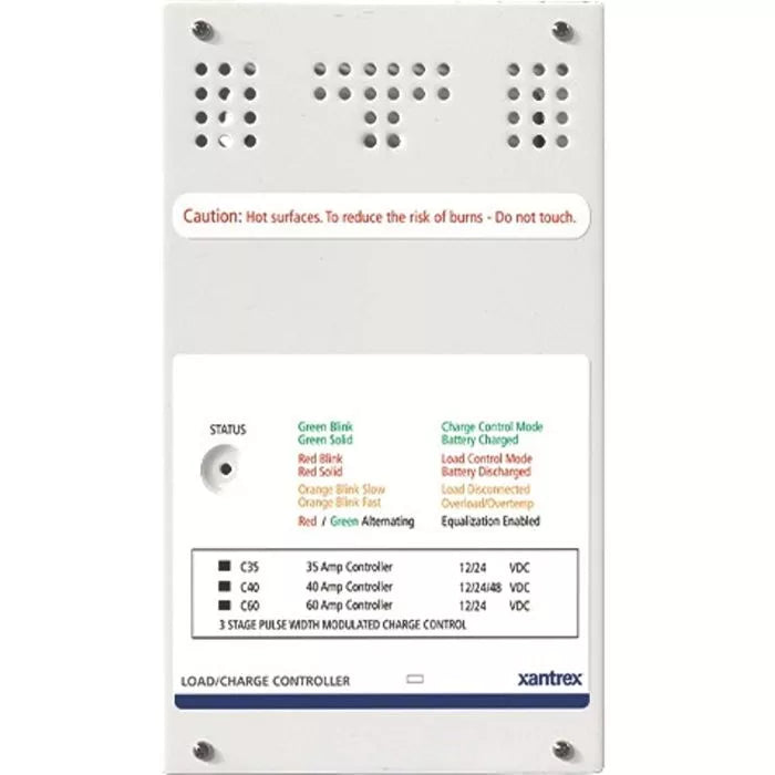 Xantrex C40 C-40 3-Stage PWM Solar Charge Controller/ Diversion Load Controller, 40 Amp, 12, 24, or 48 Volt