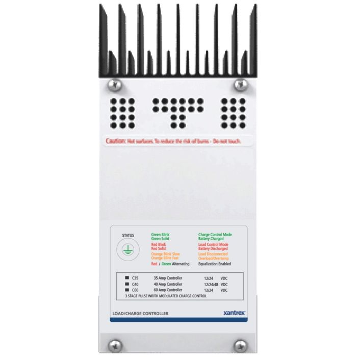 Xantrex C40 C-40 3-Stage PWM Solar Charge Controller/ Diversion Load Controller, 40 Amp, 12, 24, or 48 Volt