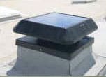 SunRise Solar- CB 1250 FT Curb Base Solar Attic Fan | 30 watts
