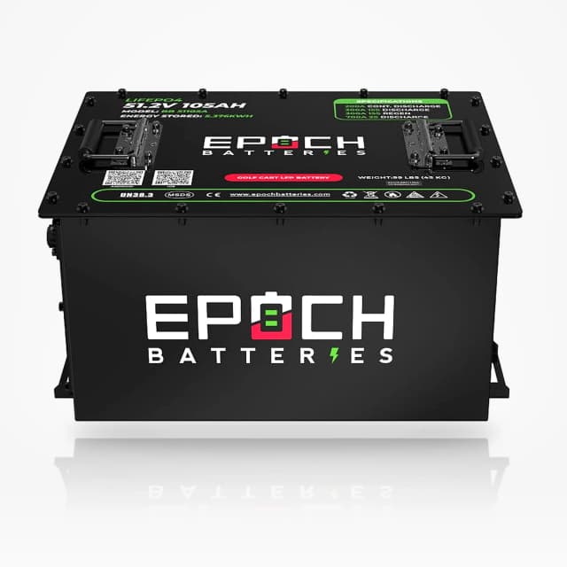 Epoch Batteries 48V 105Ah Golf Cart Battery Complete Kit - Lithium LiFePO4 | BB51105A-Kit
