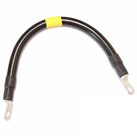2/0 AWG 20" Black Battery Interconnect Cable 2 lugs