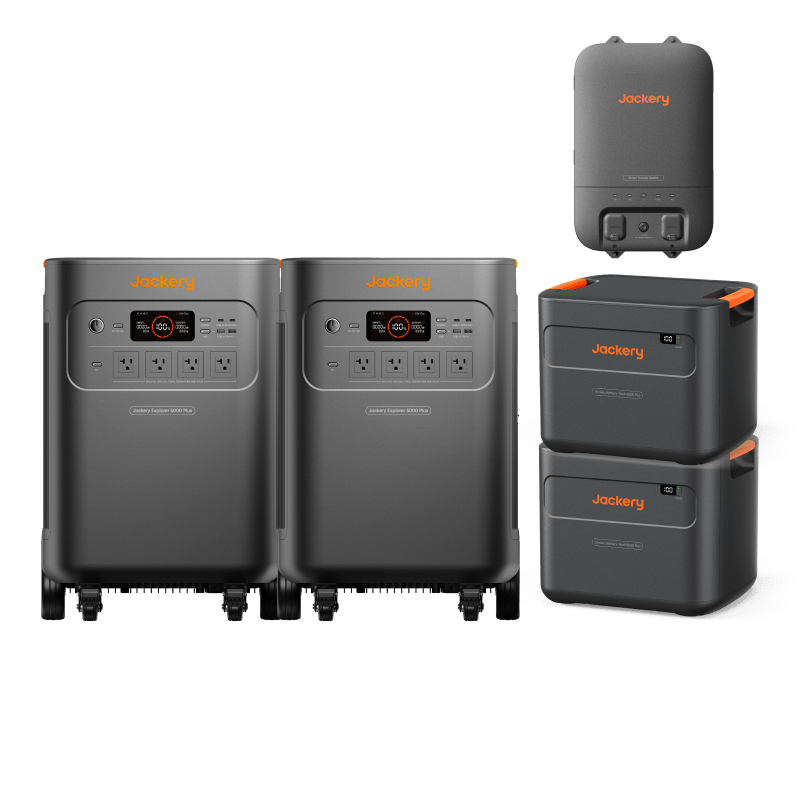 Jackery 5000 Plus 7200W 20kWh LiFePO4 Backup Power System Whole-Home Backup Kit