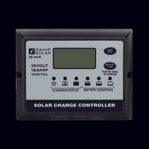 Zamp Solar 15-Amp All Weather - Digital Display - 5-Stage Smart Controller ZS-15AW