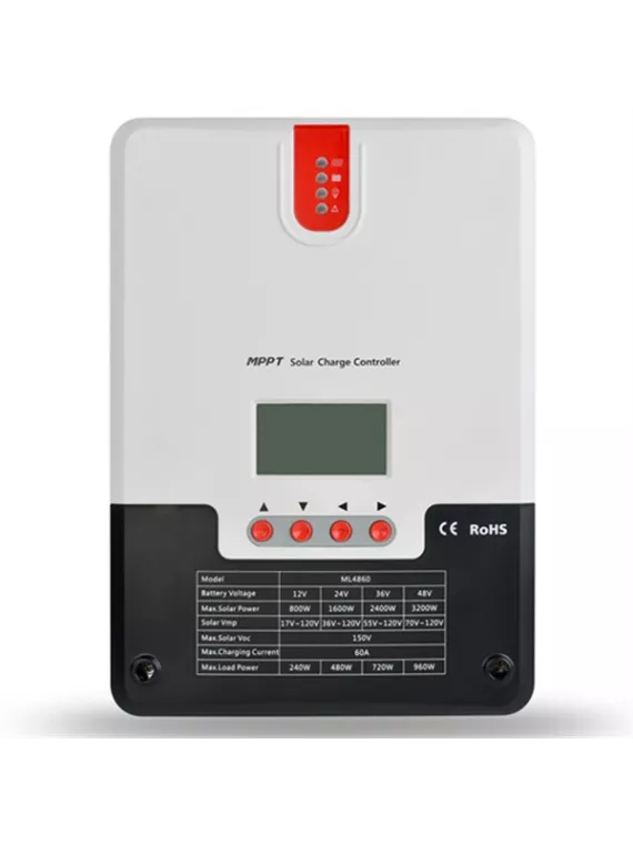 SRNE Solar (ML4860) 60 Amp MPPT Charge Controller