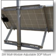 General Specialties Side of Pole Mount up to 300+w panel SOP-X Size D
