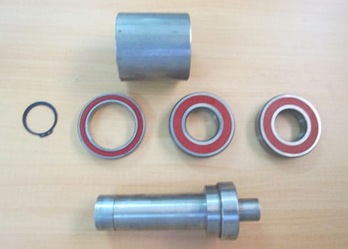 Southwest Windpower Luminous RE Whisper 500 Spindle and Bearing Assembly
