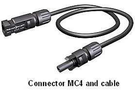 MC4 Solarline 2 PV Array Output Cable 50' #10 AWG (1 Cable)