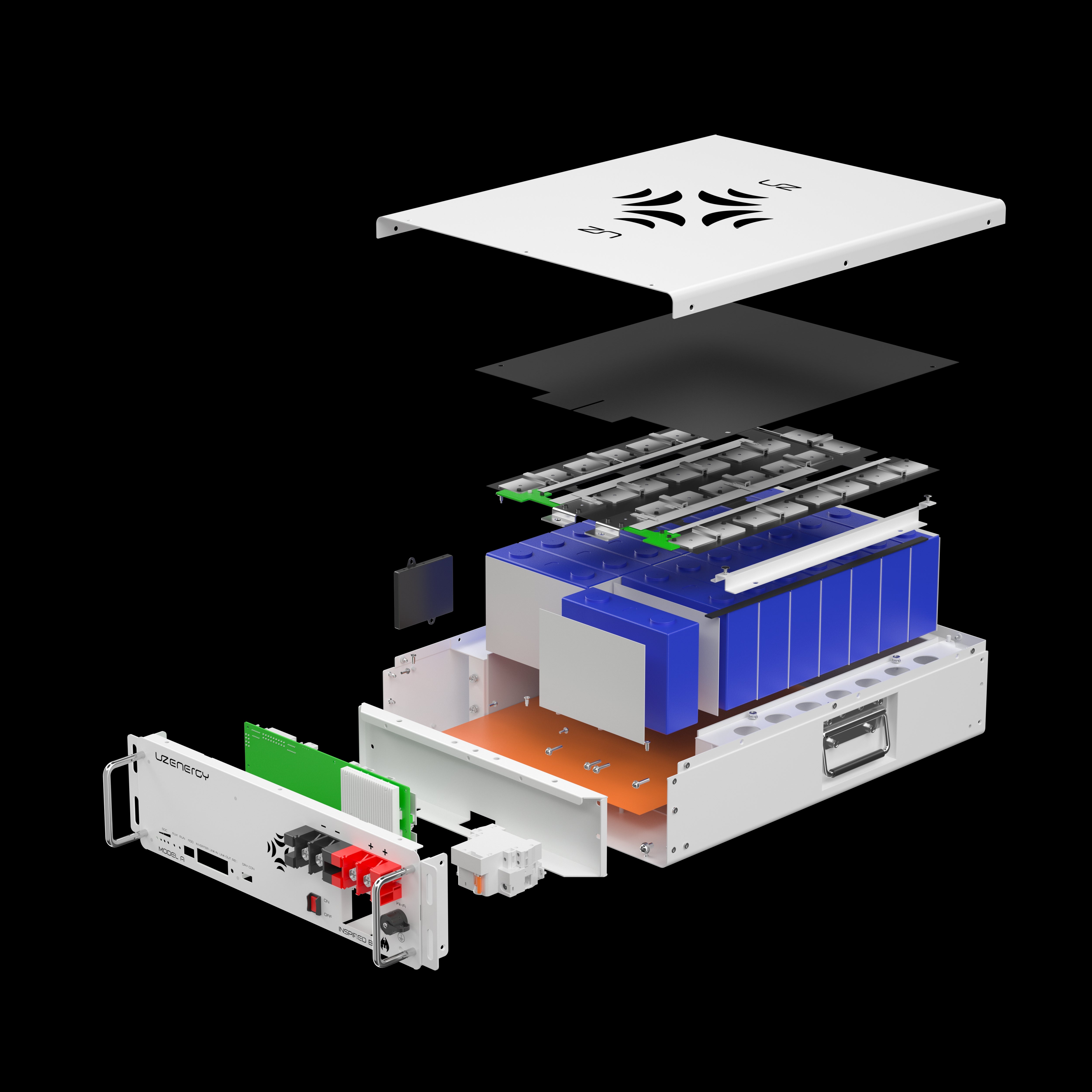 UZ Energy 5.12kWh 48V  | LiFePO4 Server Rack Battery