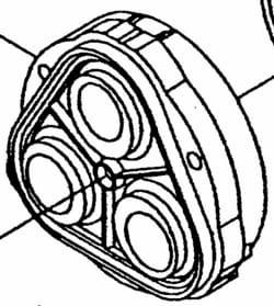 SHURFLO 9300 PUMP, REPAIR PART,LOWER HOUSING KIT (DIAPHRAGM REPLACEMENT) - (PN: 94-138-00)