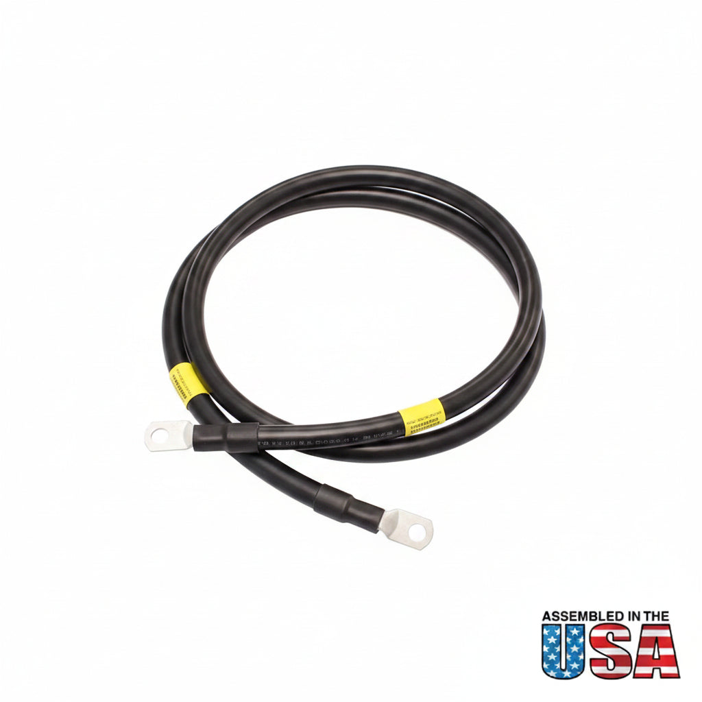 2/0 Battery Cable with 3/8" or 5/16" Lugs | Black Or Red