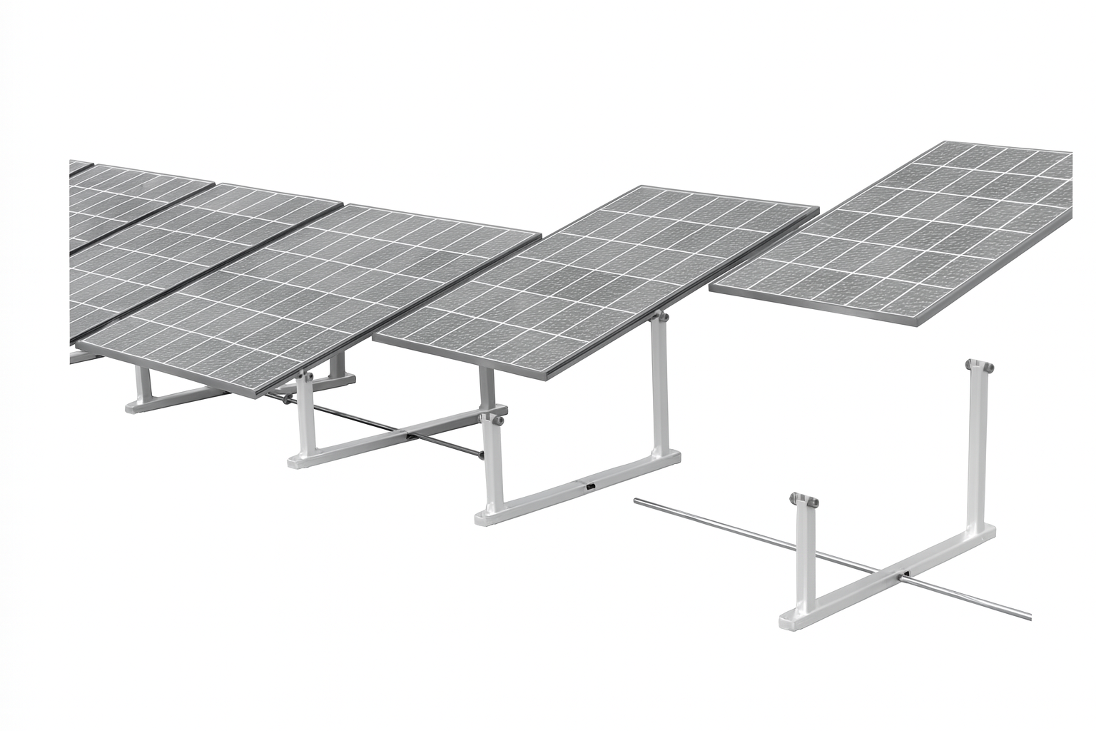 IntegraRack IR-15 BallastRack Solar Panel Ground Mount - Aircraft Grade Aluminum