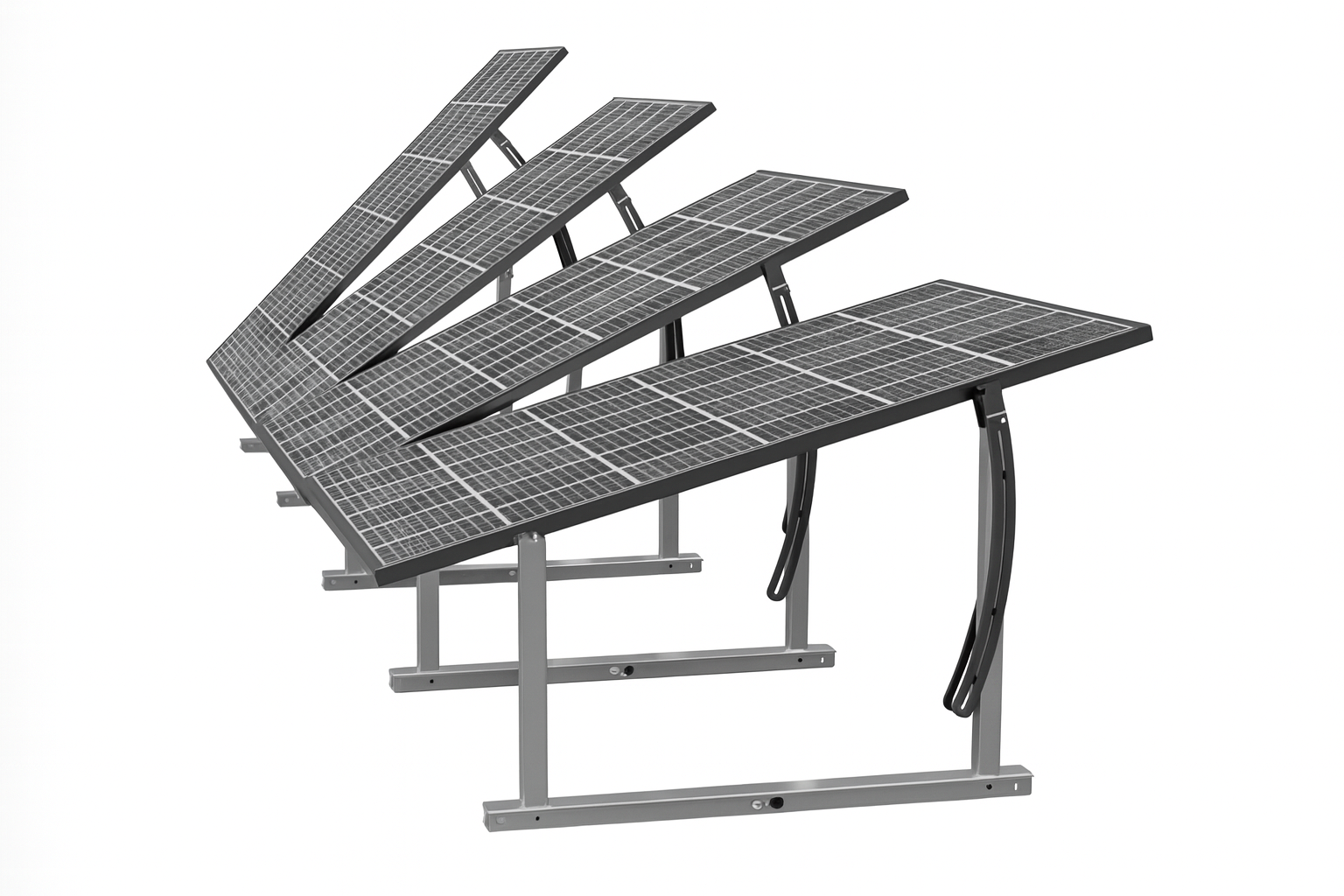 IntegraRack IR-45ASAA BallastRack Seasonably Adjustable Solar Panel Ground Mount - Aluminum