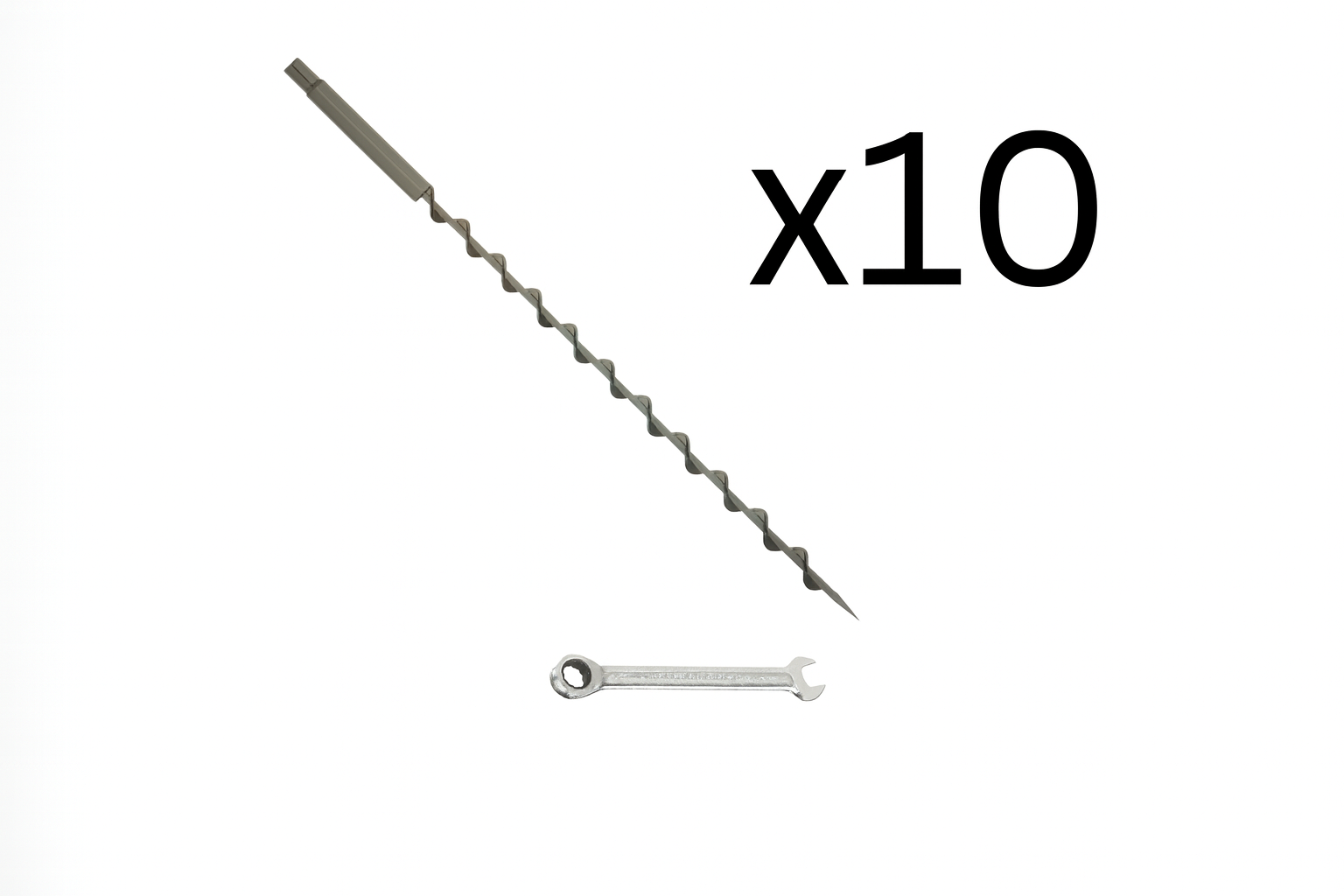 IntegraRack IR AnchorScrew™ Mounting Kit (10 Pack) 30" For BallastRack Frames