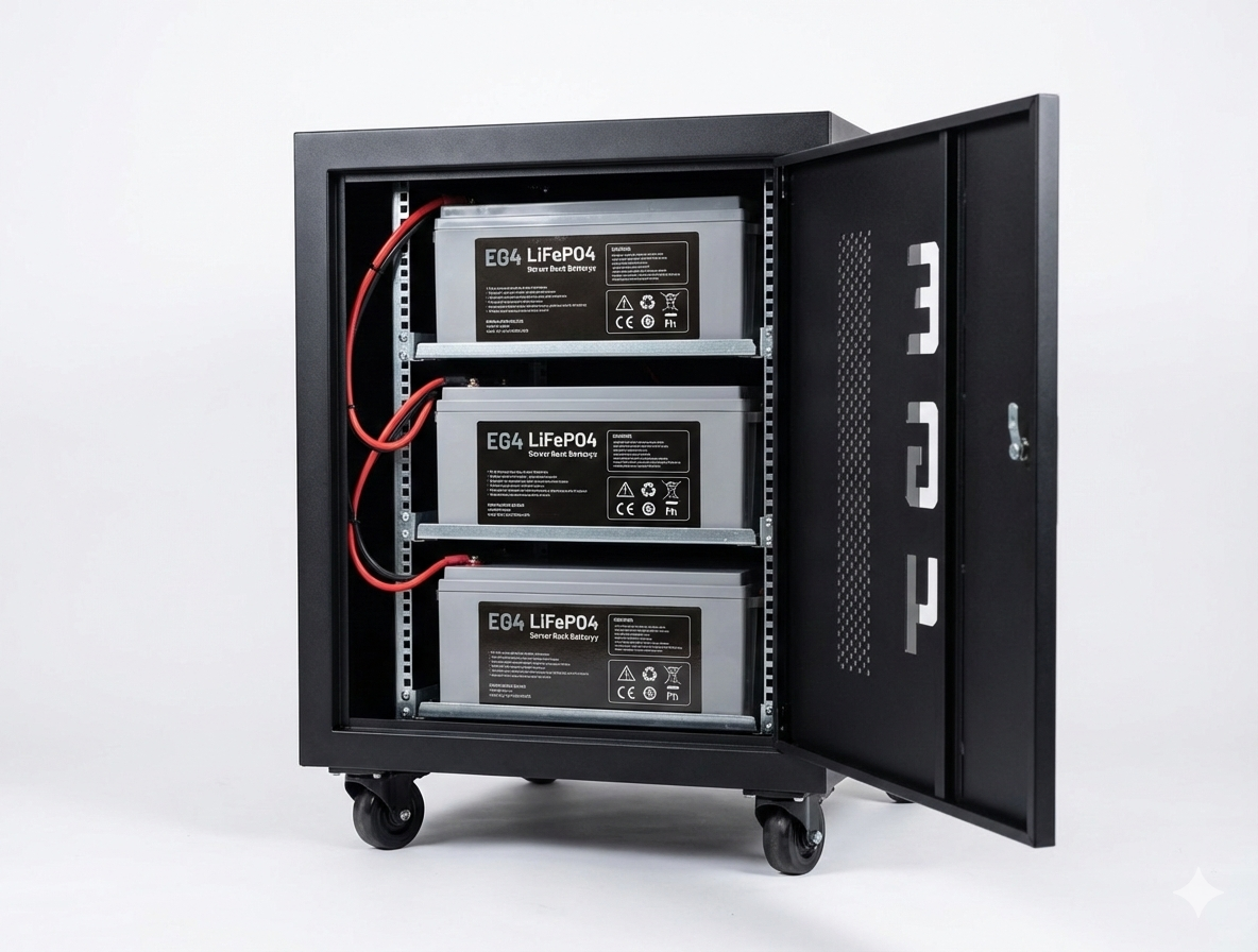 EG4 3 Slot Battery Cabinet EG4CABINET3