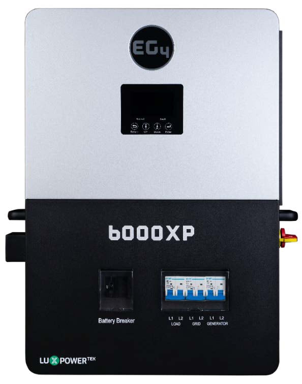 EG4 6000XP 2-Phase Hybrid Inverter/Charger 6KW, 120V/240V EG48KPV6LV