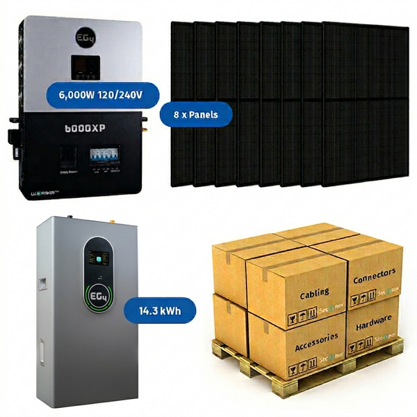 solar power inverter portable 3.52kW EG4 Off-Grid Solar Power System