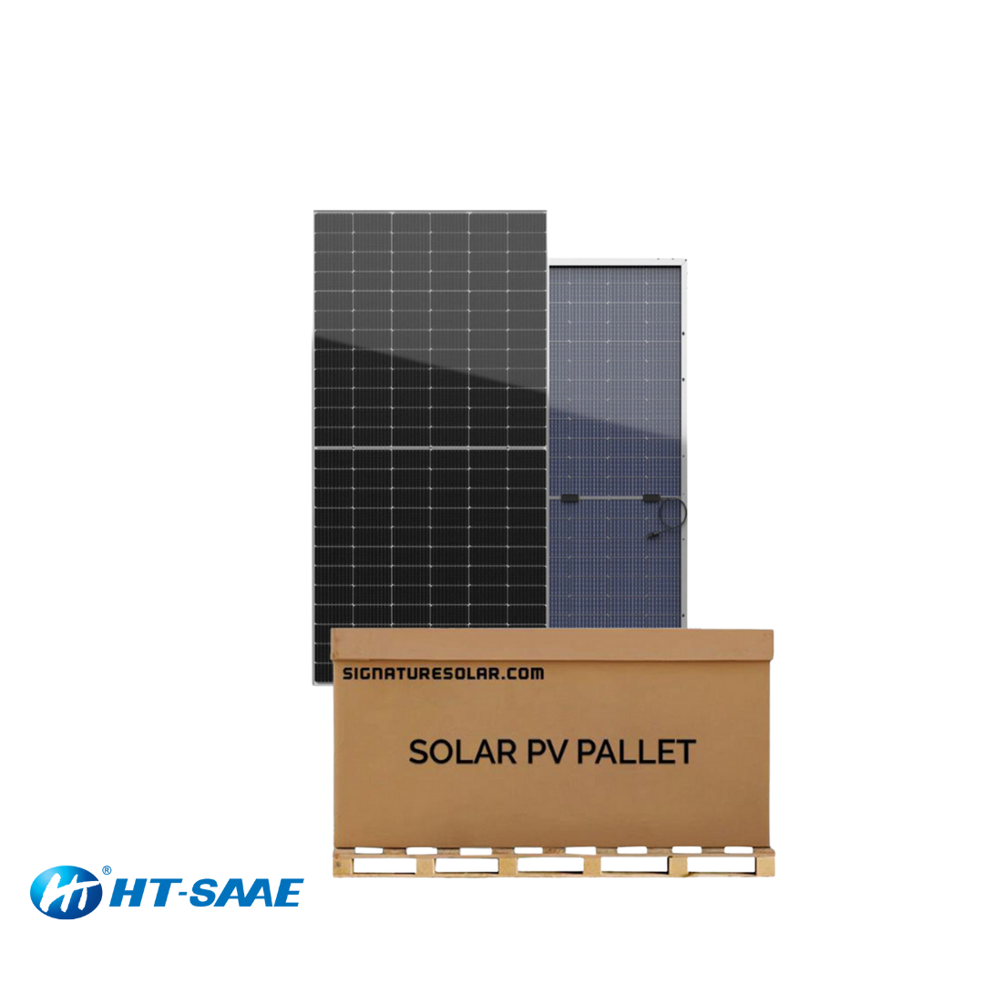 31x HT-SAAE 450W Monocrystalline Solar Panel — HT72-166M (Silver Frame)