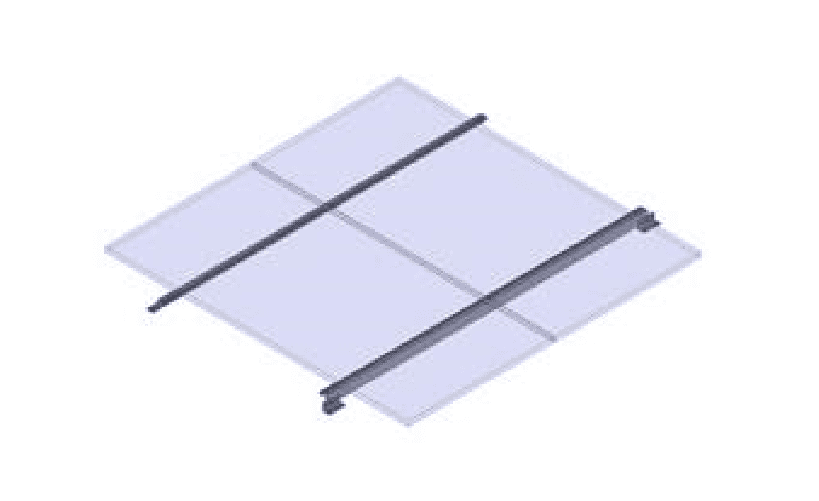 General Specialties RV Rails for 2 panels over 300W
