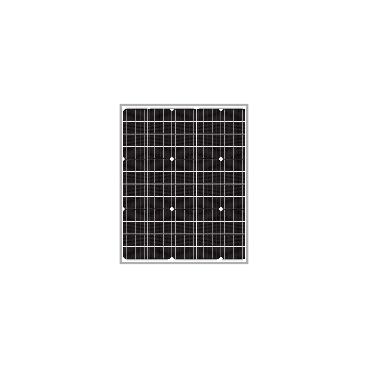 SLD Tech 50W 24V Solar Panel Monocrystalline 60-Cell | ST-50Q-24