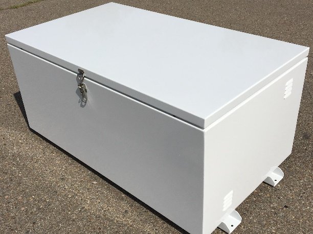 Aluminum Chest Style Battery Box Enclosure for 6 x 4D or 8D Batteries