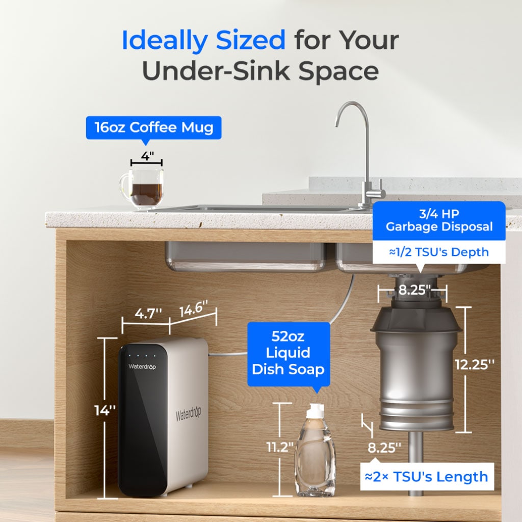 Ultrafiltration Under Sink Water Filter System Waterdrop TSU-W