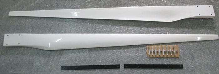Southwest Windpower Whisper 500 Replacement Blade Set with Blade Strap & Fastners Y29