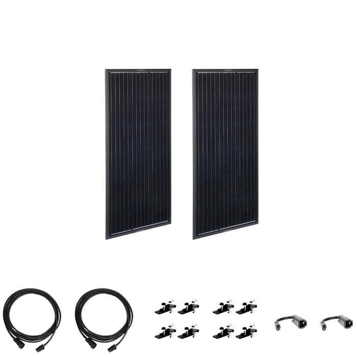 Zamp Solar Obsidian Series 200 Watt Solar Panel Kit (2x100)