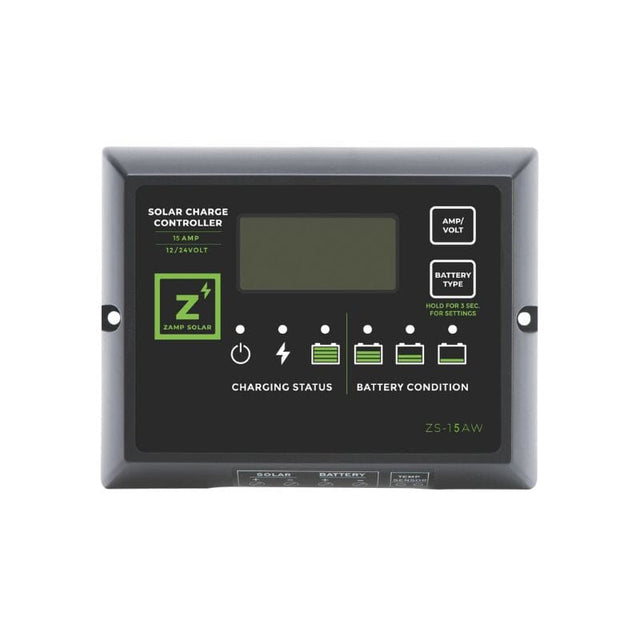 Zamp Solar 15 Amp 5-Stage PWM Charge Controller
