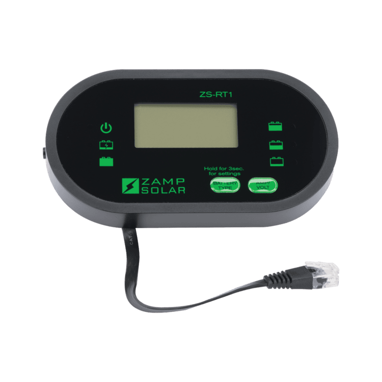 Zamp Solar Digital LCD indoor wired remote display battery monitor ZS-RT1