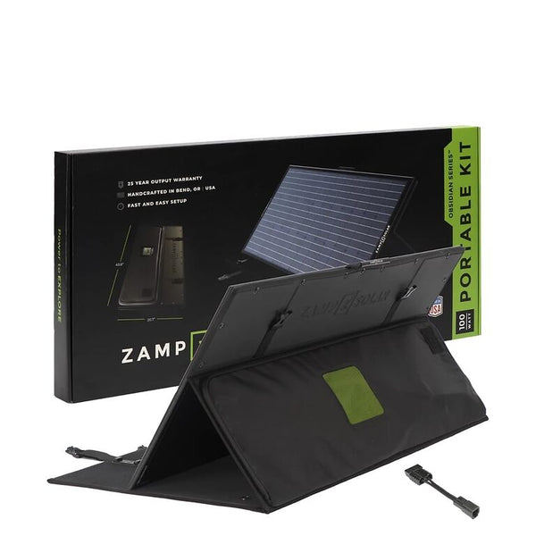 Zamp Solar Obsidian Series 100-Watt Dometic PLB40 Charging Kit (No Con