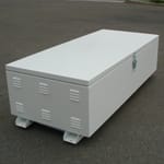Alum Chest Style Battery Box Enclosure for 2x2 4D or 8D Batteries SR-BB4-8D-2x2