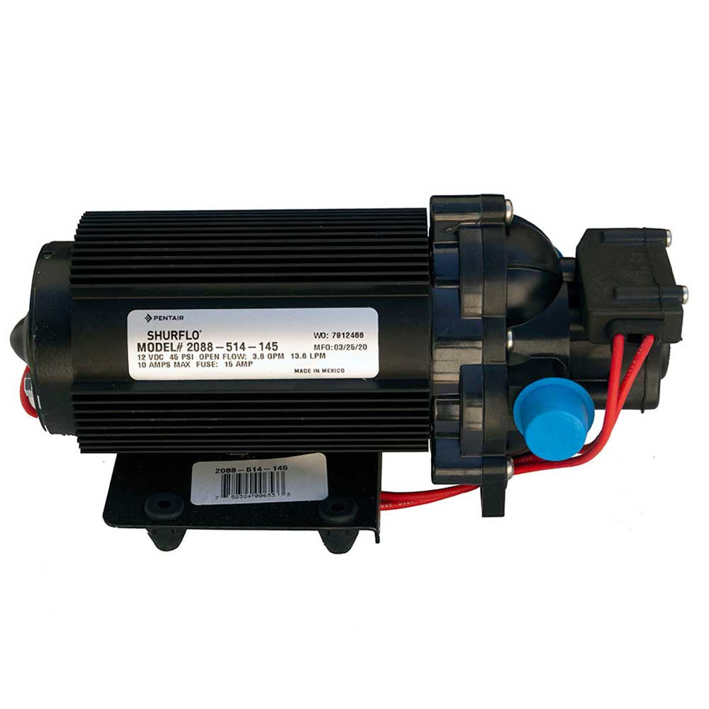 Shurflo 2088-514-145 Surface Solar Pump - Premium Pump w/ Fin Cooled Motor 12VCD