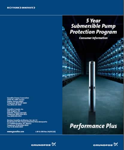 Grundfos SQF Flex Solar Water Pump 5-year extended warranty