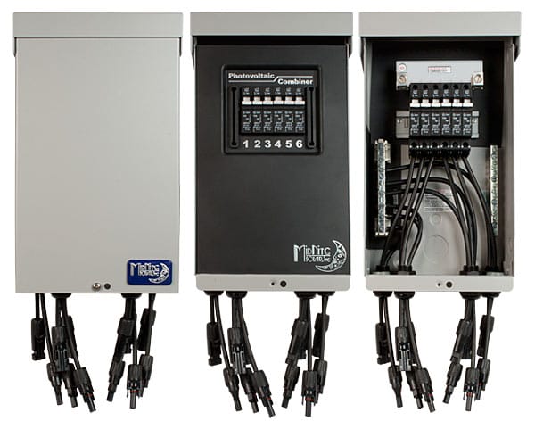 MidNite Solar MNPV6-MC4-LV Pre-Wired Combiner Box